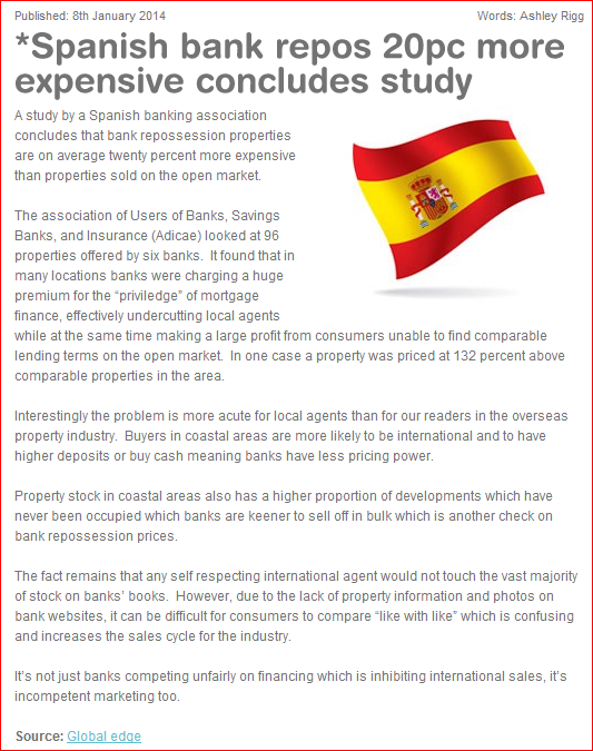 Spanish Bank Repossession Properties